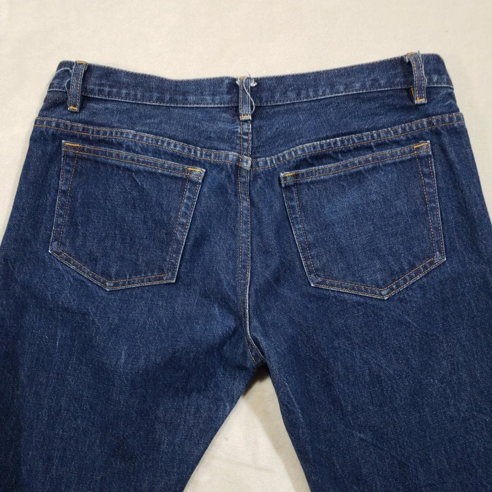 A.P.C. Petit Standard Selvedge Raw Jeans Mens 32 Blue Slim Straight Droit Etroit